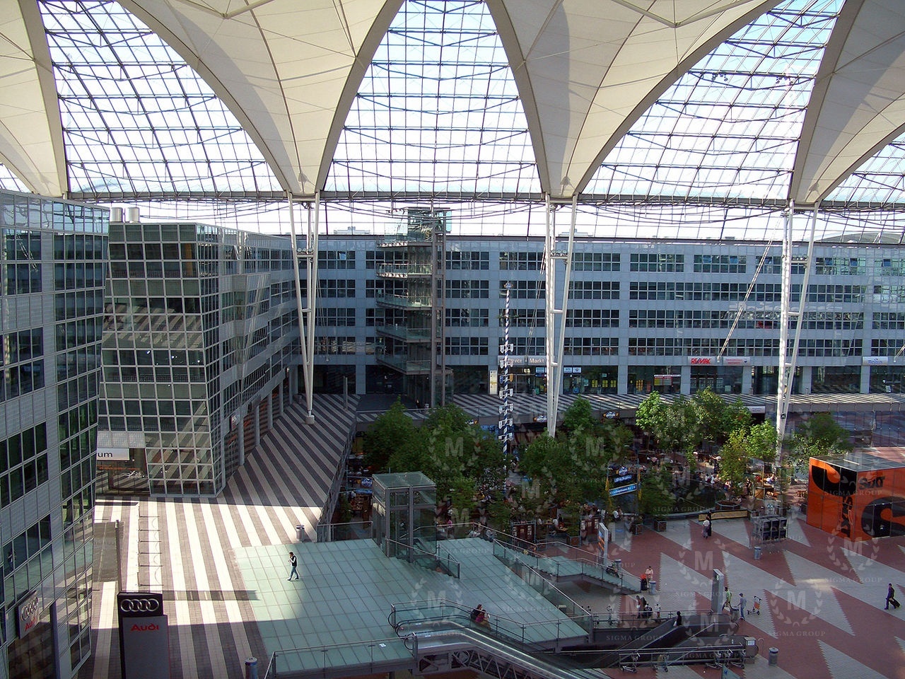 airport membrane roof,tensile fabric structure,roof canopy